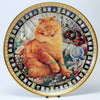 Decorative Cat Plate, Danbury Mint  Dandelion